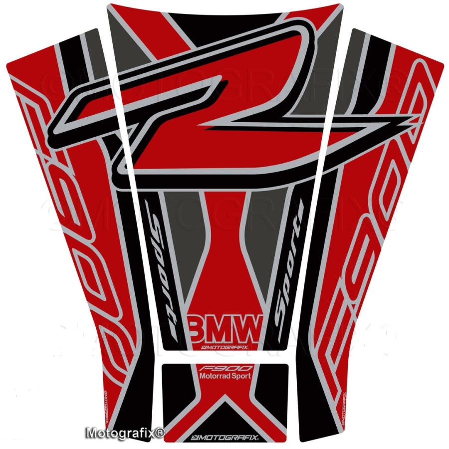 モトグラフィックス タンクパッド レッド/グレー/ブラック BMW F900R Sport Edition MT-TB049RK