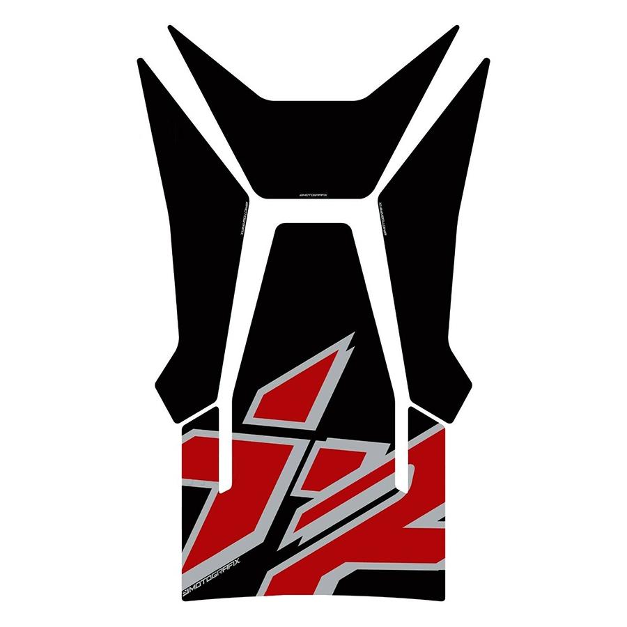 モトグラフィックス タンクパッド ブラック/レッド/シルバー BMW S1000XR MT-TB050KL2