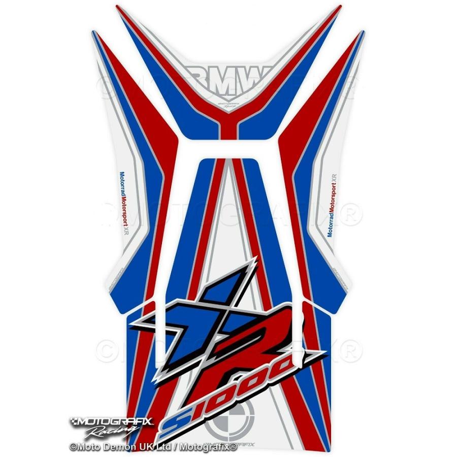 モトグラフィックス タンクパッド ブルー/ホワイト/レッド BMW S1000XR MT-TB050MS