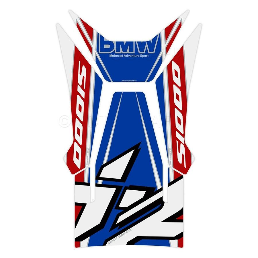 モトグラフィックス タンクパッド ブルー/ブラック/ホワイト BMW S1000XR MT-TB050MS3