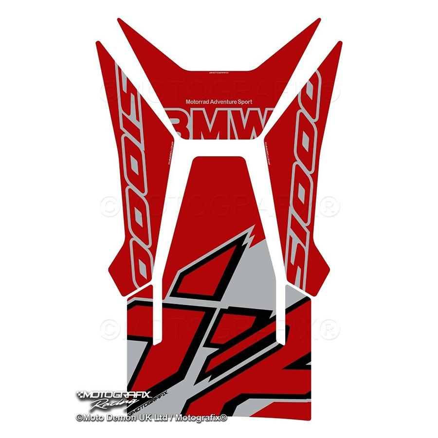 モトグラフィックス タンクパッド レッド/ブラック/シルバー BMW S1000XR MT-TB050RKS