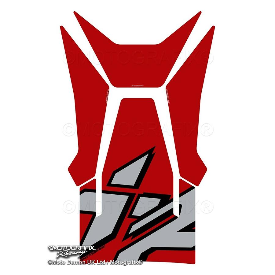 モトグラフィックス タンクパッド レッド/ブラック/シルバー BMW S1000XR MT-TB050RS