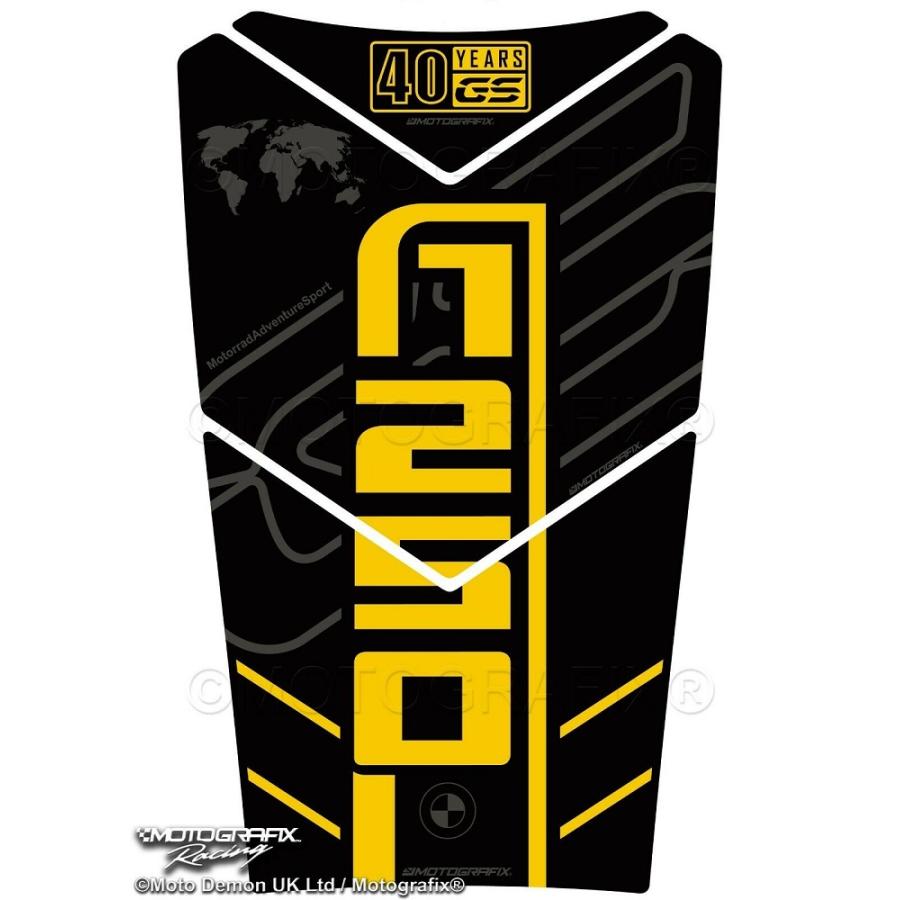 モトグラフィックス タンクパッド ブラック/イエロー BMW R1250GS Adventure MT-TB051KY