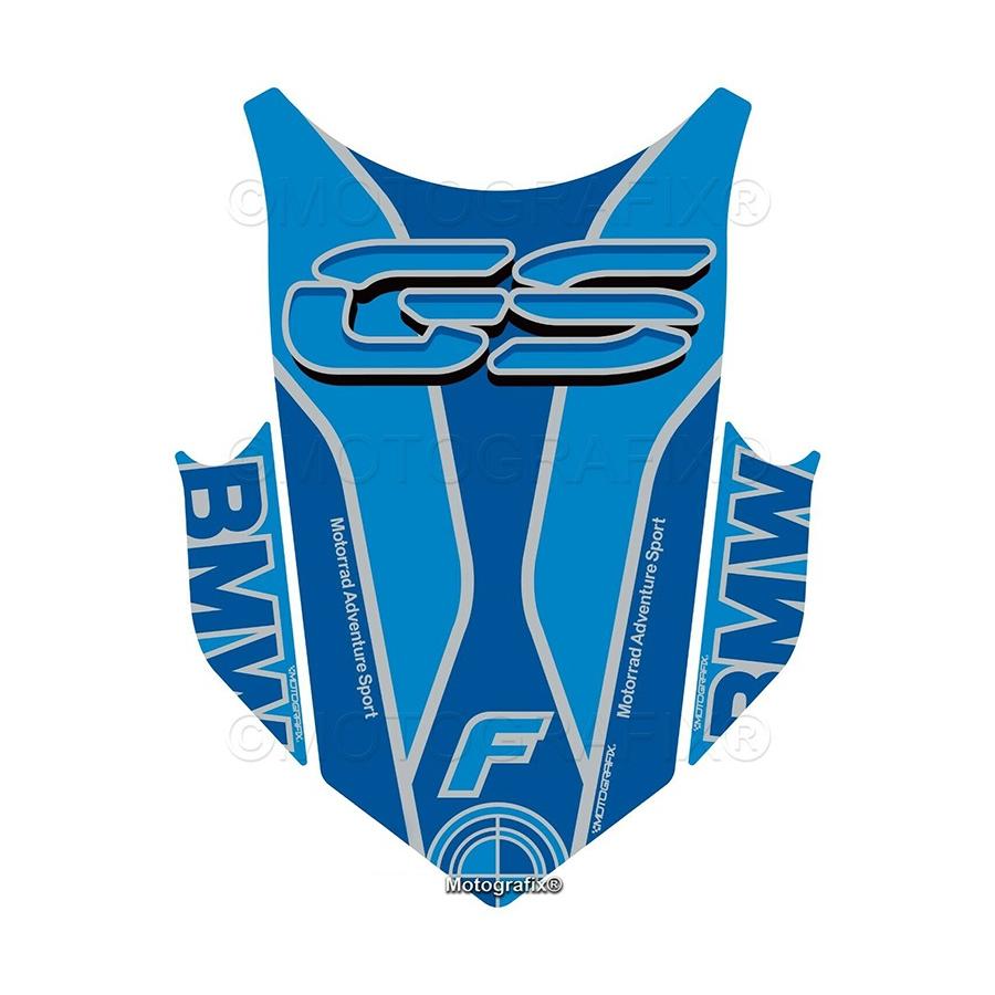 モトグラフィックス タンクパッド ブルー/シルバー BMW F700GS/F800GS MT-TB057BBS