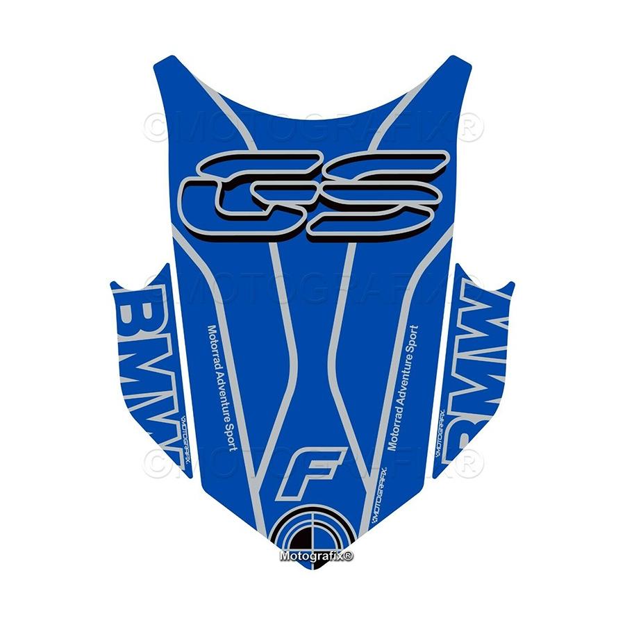 モトグラフィックス タンクパッド ブルー/シルバー BMW F700GS/F800GS MT-TB057BS