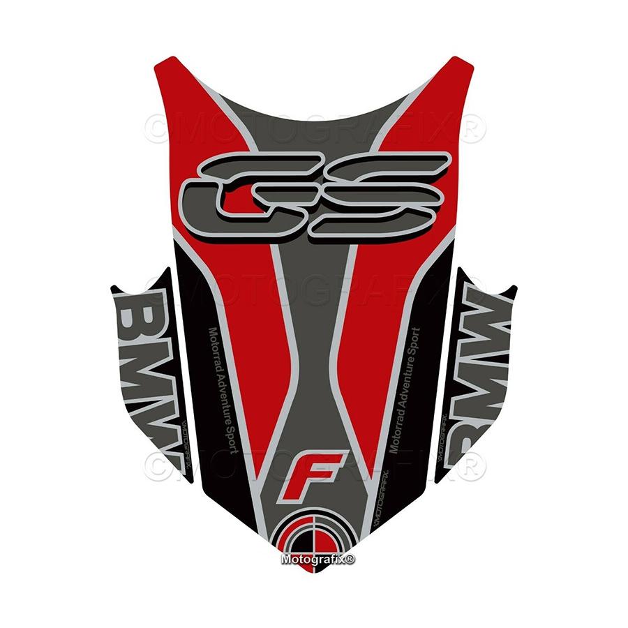 モトグラフィックス タンクパッド レッド/グレー/ブラック BMW F700GS/F800GS MT-TB057RKS