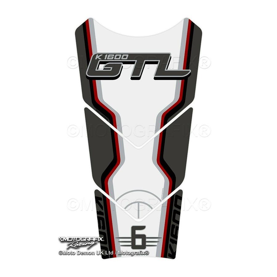 モトグラフィックス タンクパッド ホワイト/グレー/レッド BMW K1600GTL MT-TB060WRE
