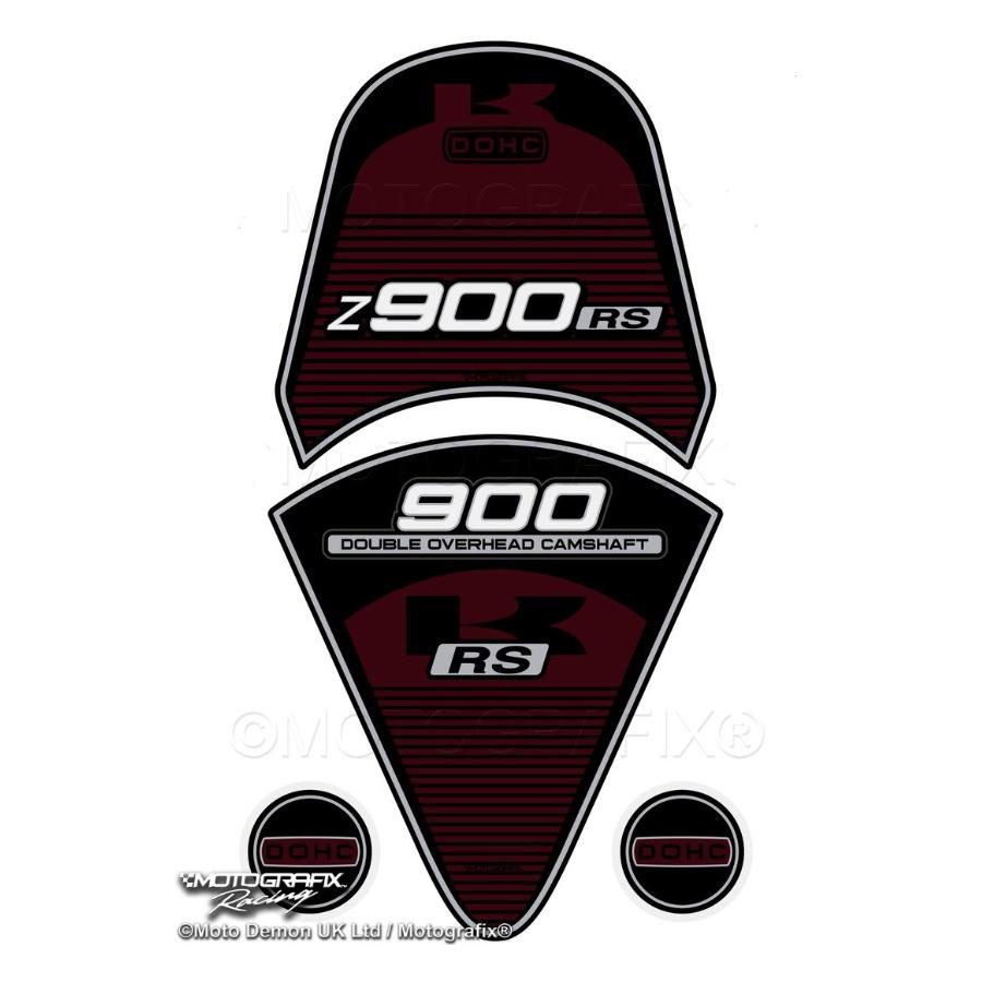 [特価品]モトグラフィックス タンクパッド＆amp;リアテール BRN/BLK Z900RS 17-20 MT-TK026BB