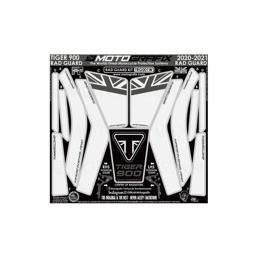 モトグラフィックス Radiator Guard Protection TRIUMPH Tiger900 GT Pro MT-TRG001W