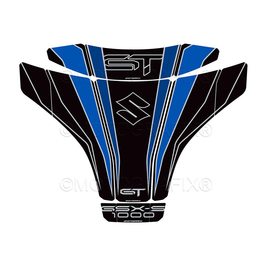 SUZUKI - モトグラフィックス タンクパッド ブラック/ブルー GSX-S1000GT MT-TS039KBB