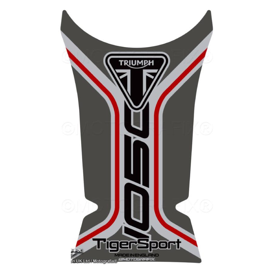 モトグラフィックス タンクパッド グレー/ブラック/レッド TRIUMPH Tiger1050Sport 16-21 MT-TT041GS