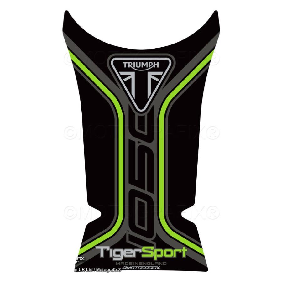 モトグラフィックス タンクパッド ブラック/グレー/グリーン TRIUMPH Tiger1050Sport 16-21 MT-TT041KL