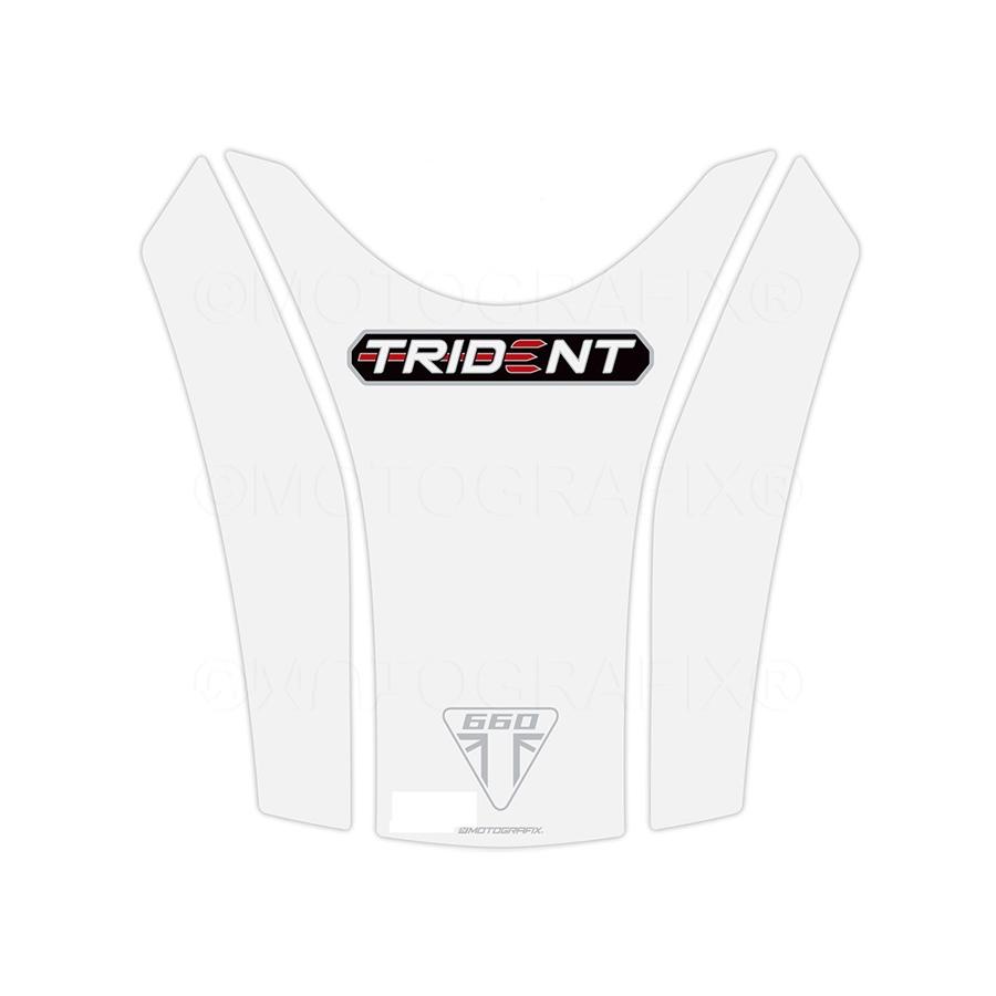 モトグラフィックス タンクパッド ホワイト TRIUMPH Trident660 MT-TT048WW