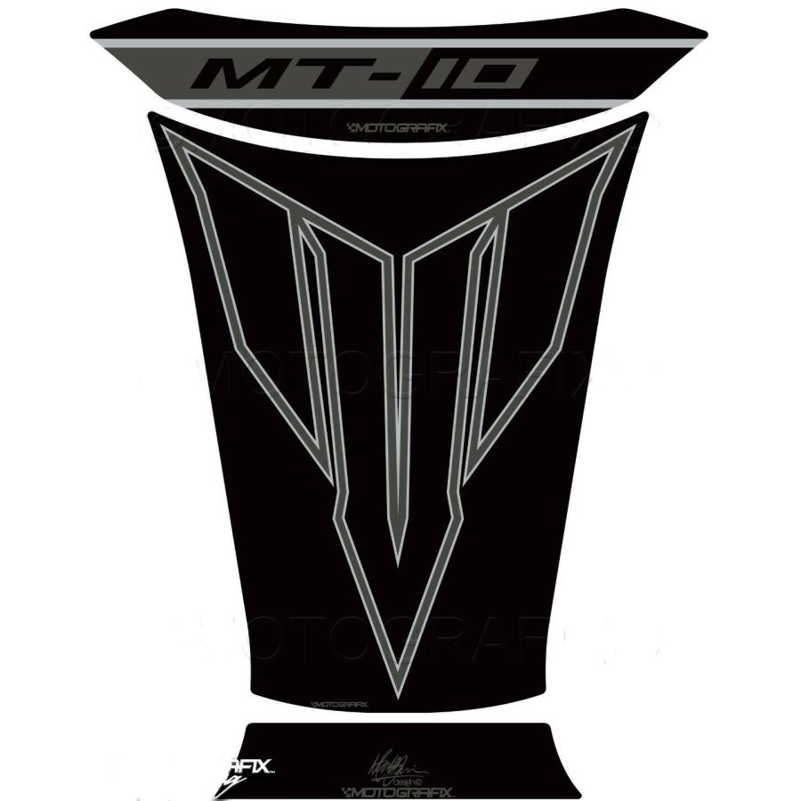 モトグラフィックス タンクパッド ブラック/グレー MT-10 MT-TY027KES