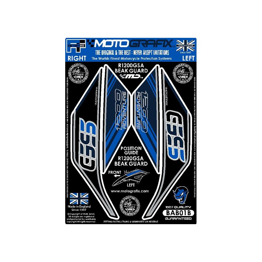 モトグラフィックス ボディパッド ブルー R1200GS Adventure MT-BAB01B
