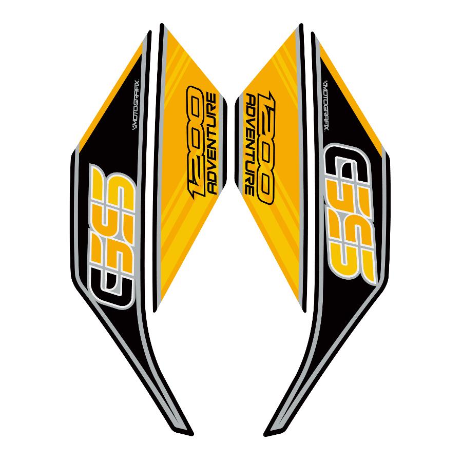 モトグラフィックス ボディパッド イエロー/ブラック R1200GS Adventure MT-BAB01Y