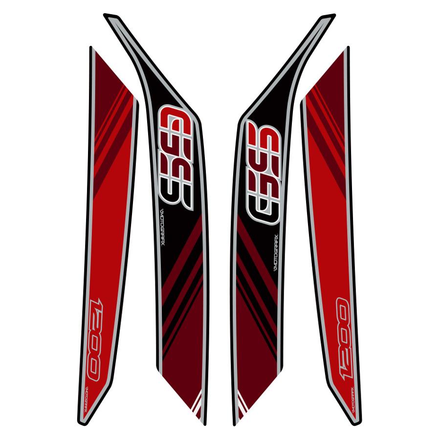 モトグラフィックス ボディパッド レッド BMW R1200GS MT-BB01R