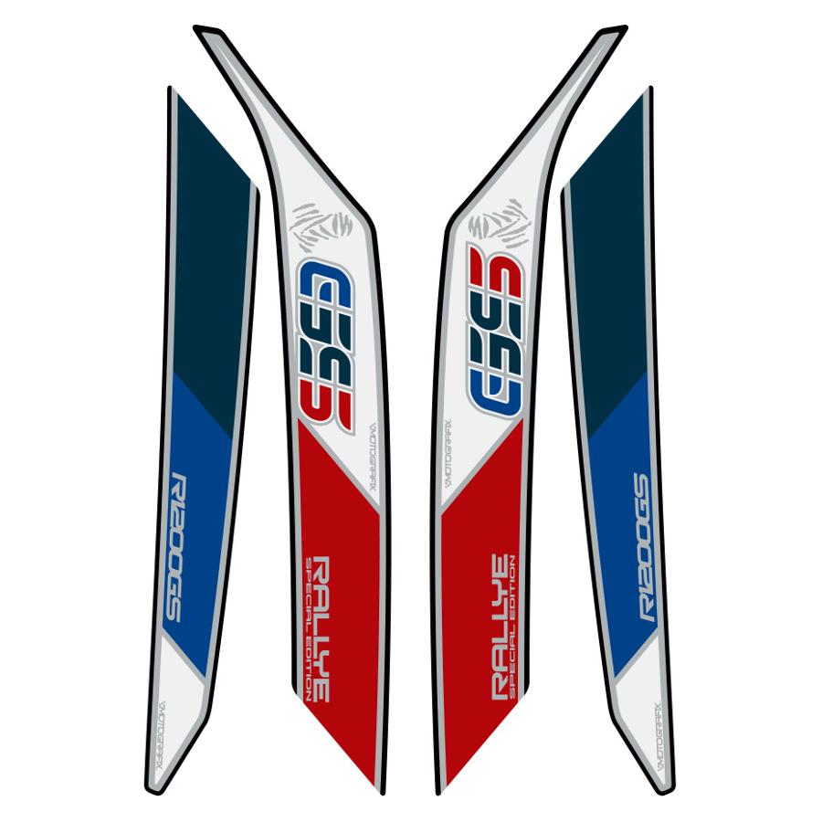 モトグラフィックス ボディパッド レッド/ホワイト/ブルー BMW R1200GS MT-BB01RSE