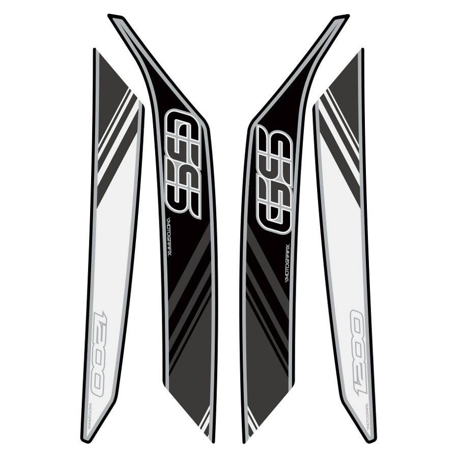 モトグラフィックス ボディパッド ホワイト BMW R1200GS MT-BB01W