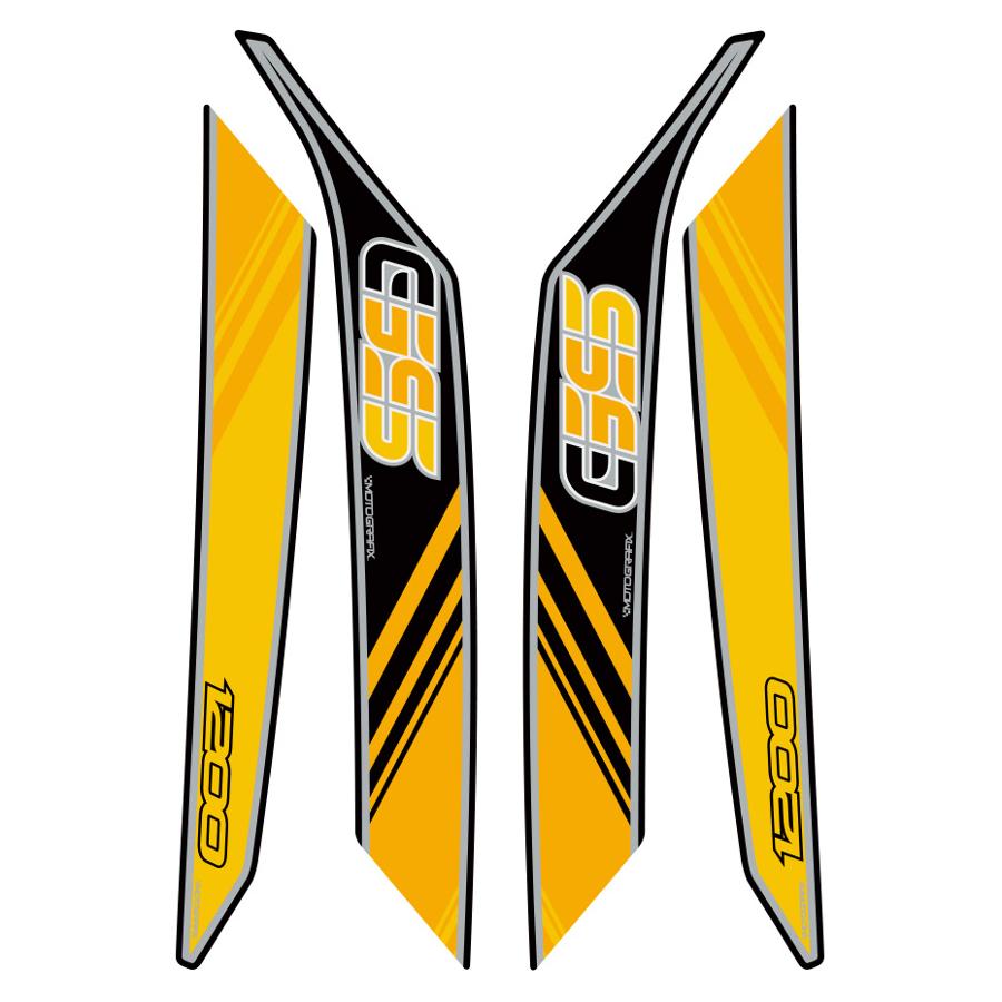 モトグラフィックス ボディパッド イエロー BMW R1200GS MT-BB01Y