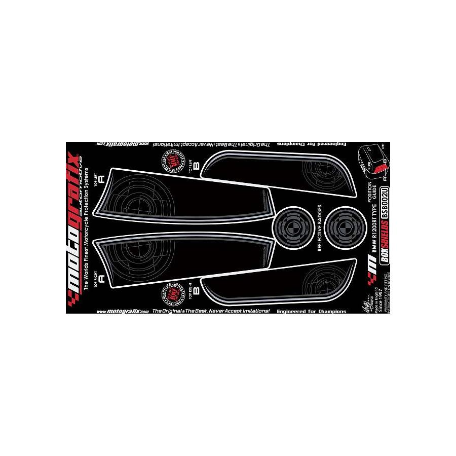 モトグラフィックス ボディパッド FRONT R1200RT TYPE BOXES MT-BSB002U