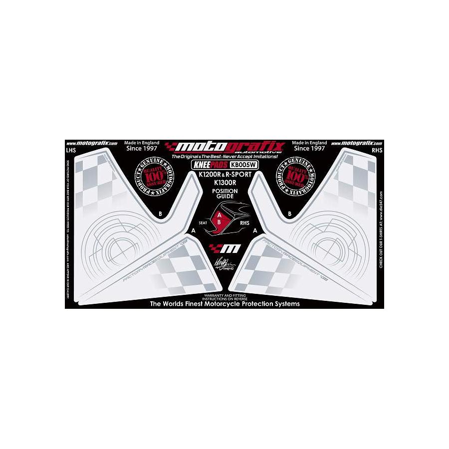 モトグラフィックス ボディパッド KNEE K1200R - R-SPORT MT-KB005W