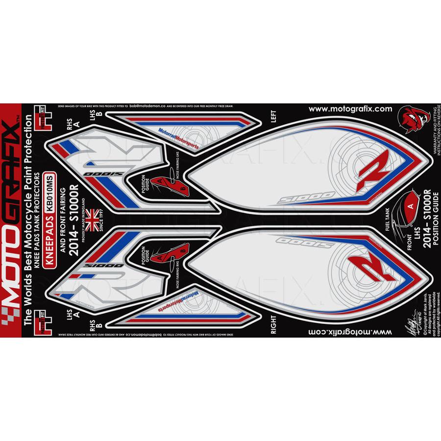 モトグラフィックス ボディパッド KNEE S1000R MT-KB010MS