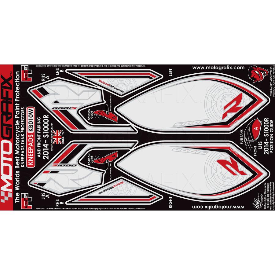 モトグラフィックス ボディパッド KNEE S1000R MT-KB010W