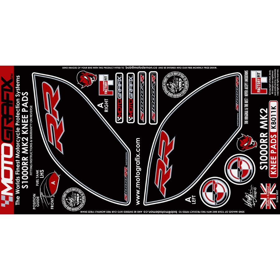 モトグラフィックス ボディパッド KNEE S1000RR MT-KB011K