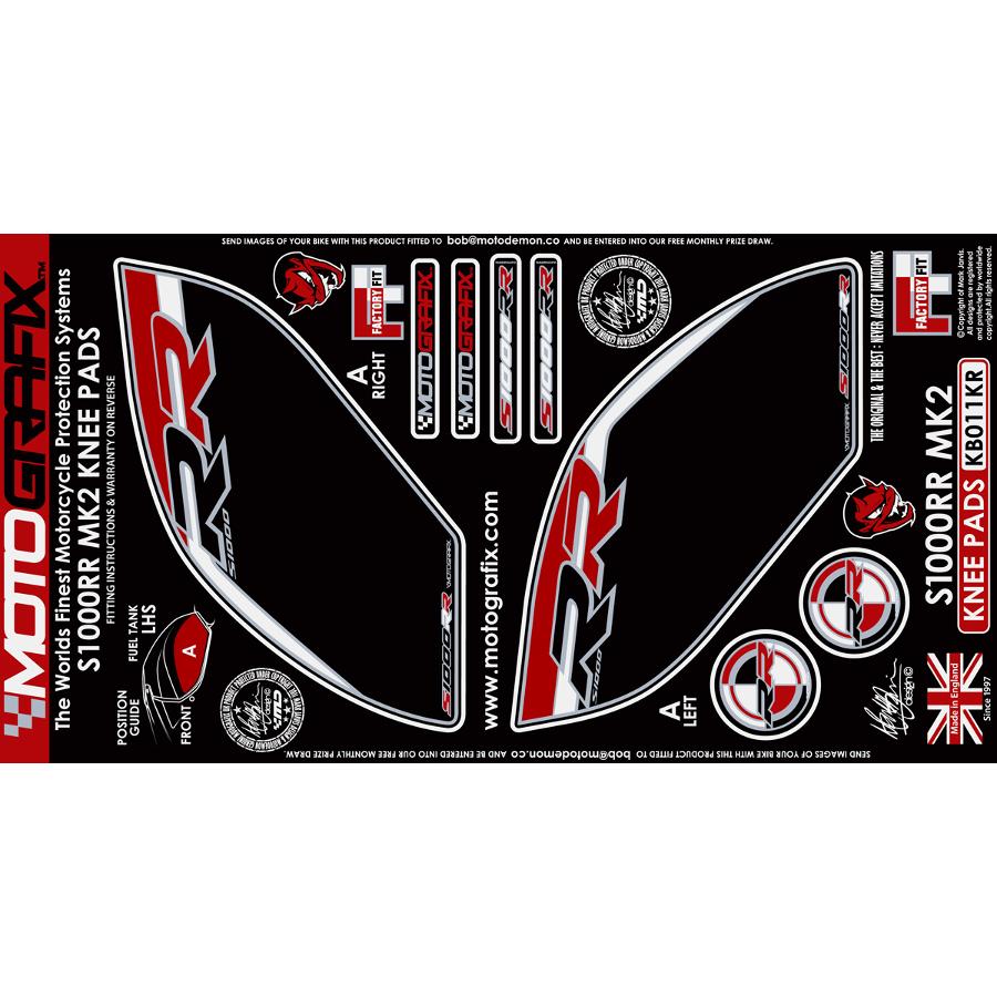 モトグラフィックス ボディパッド KNEE S1000RR MT-KB011KR