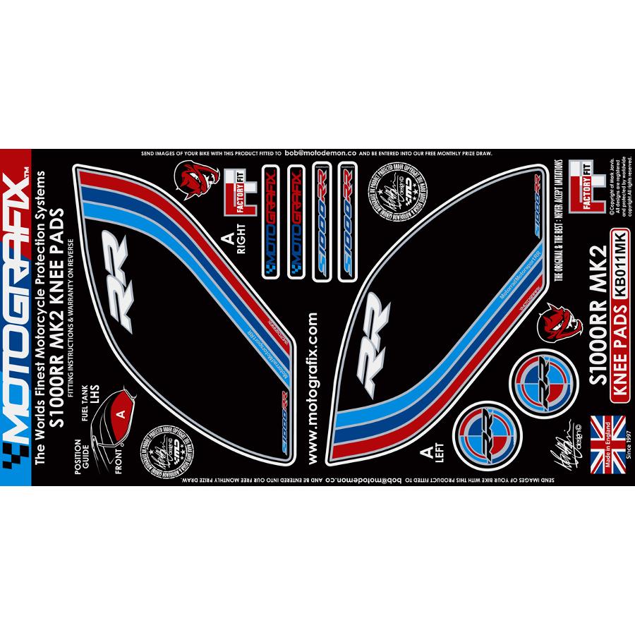 モトグラフィックス ボディパッド KNEE S1000RR MT-KB011MK