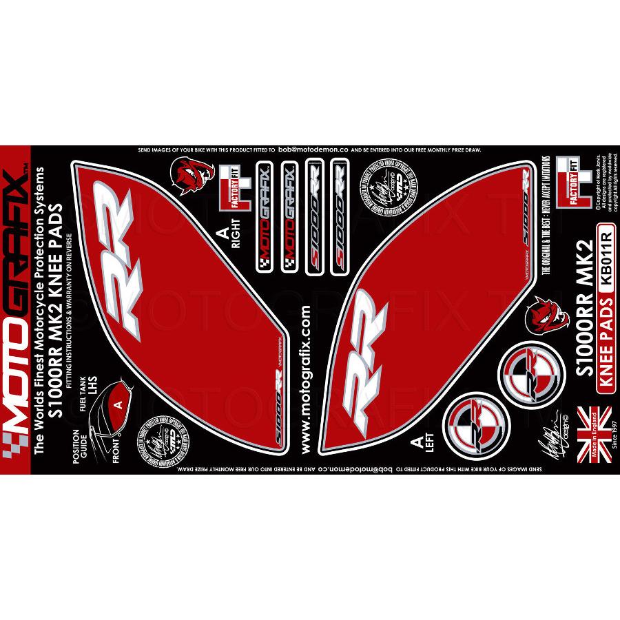 モトグラフィックス ボディパッド KNEE S1000RR MT-KB011R