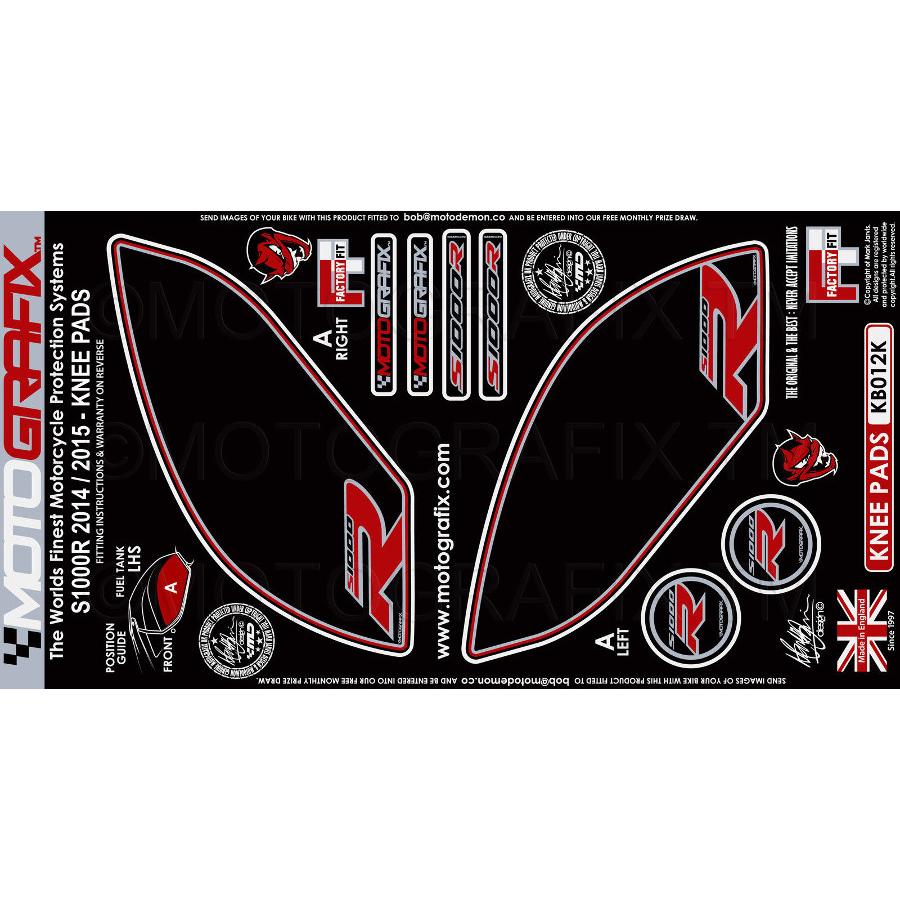 モトグラフィックス ボディパッド KNEE S1000R MT-KB012K