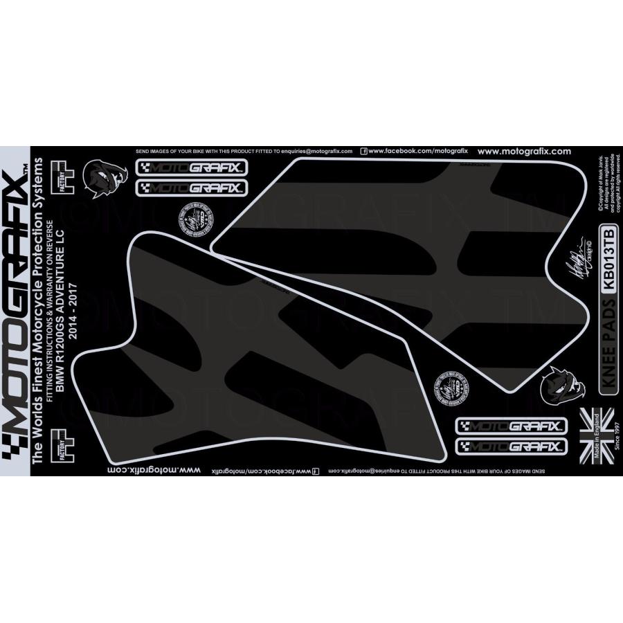 モトグラフィックス ボディパッド KNEE R1200 GS Adventure MT-KB013TB