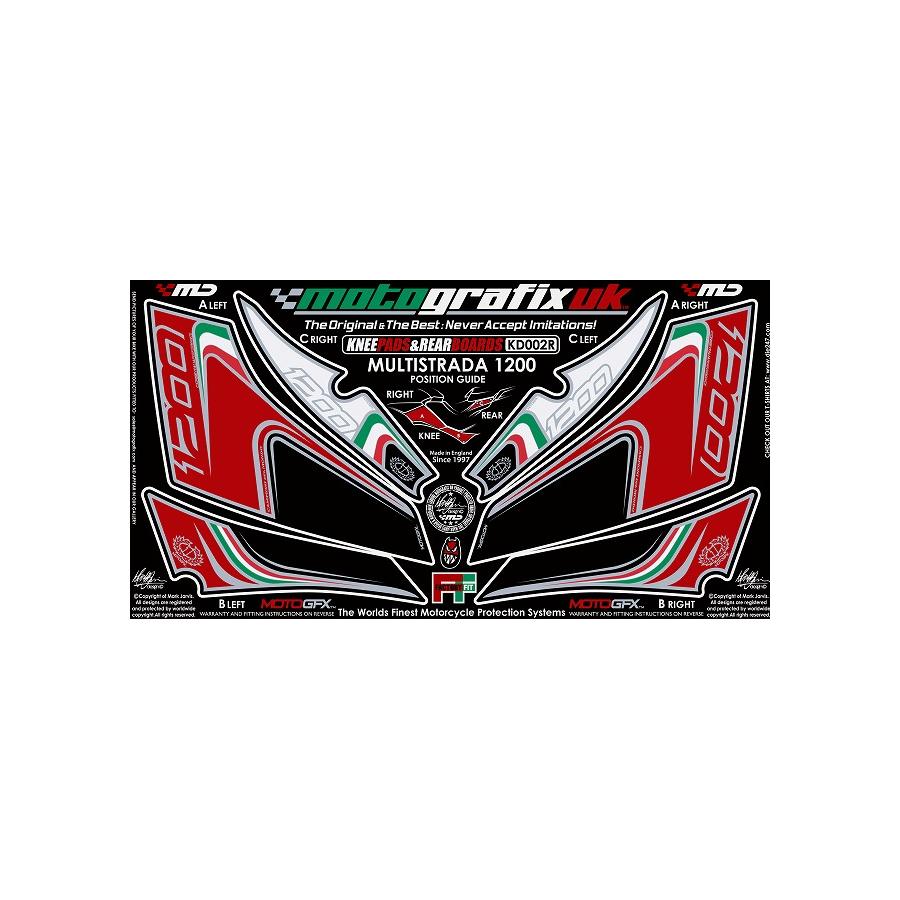 モトグラフィックス ボディパッド REAR/KNEE MULTISTRADA1200 MT-KD002R