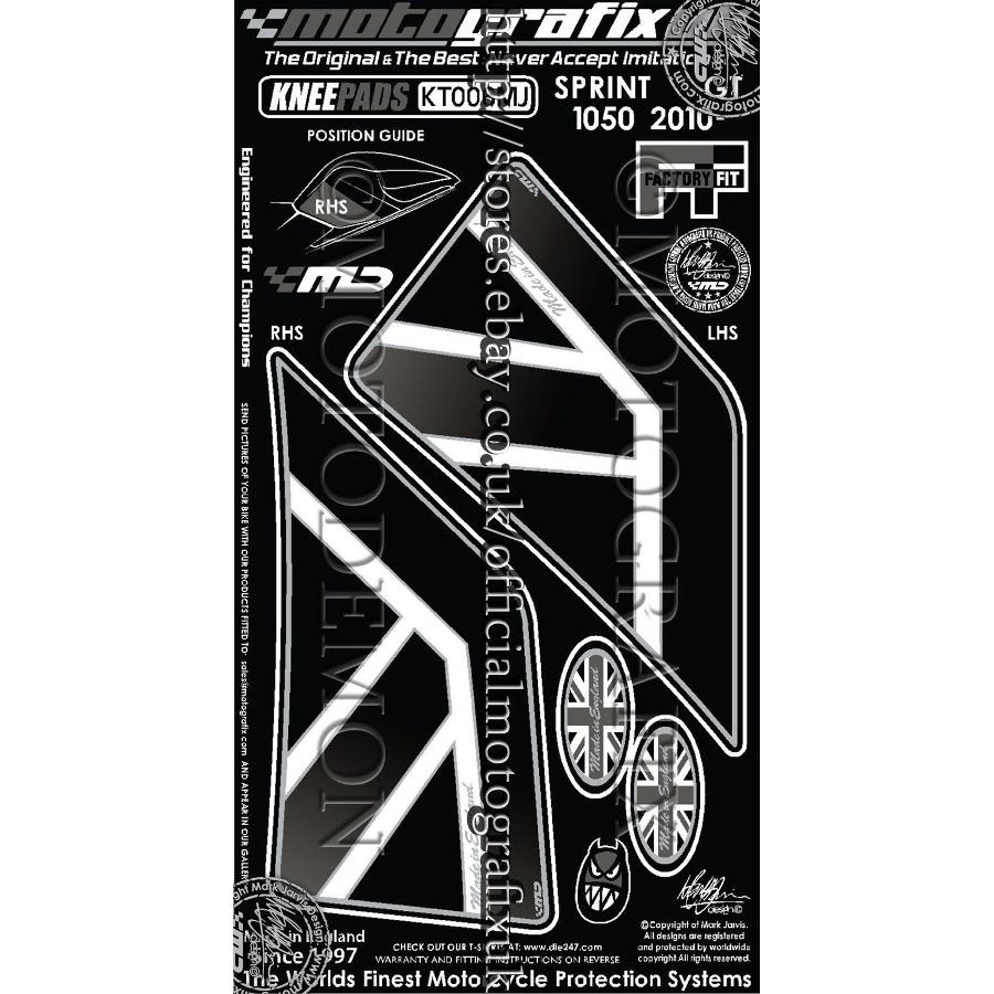 モトグラフィックス ボディパッド KNEE SPRINT ST/GT MT-KT006MJ