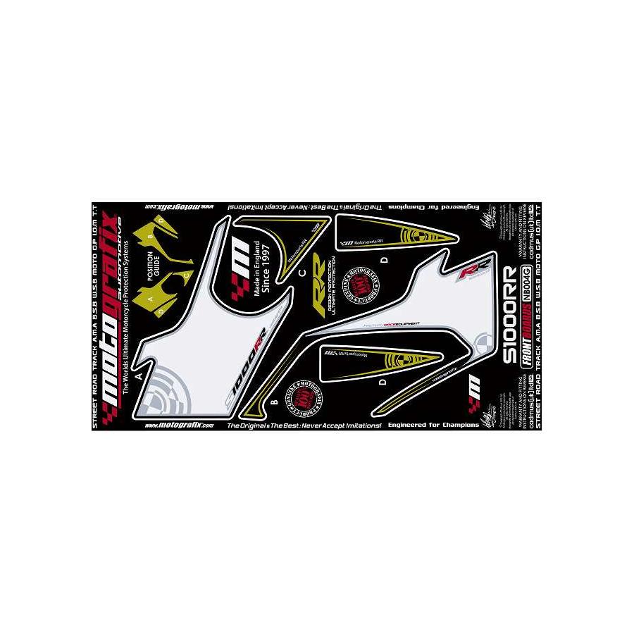 モトグラフィックス ボディパッド FRONT S1000RR MT-NB004G