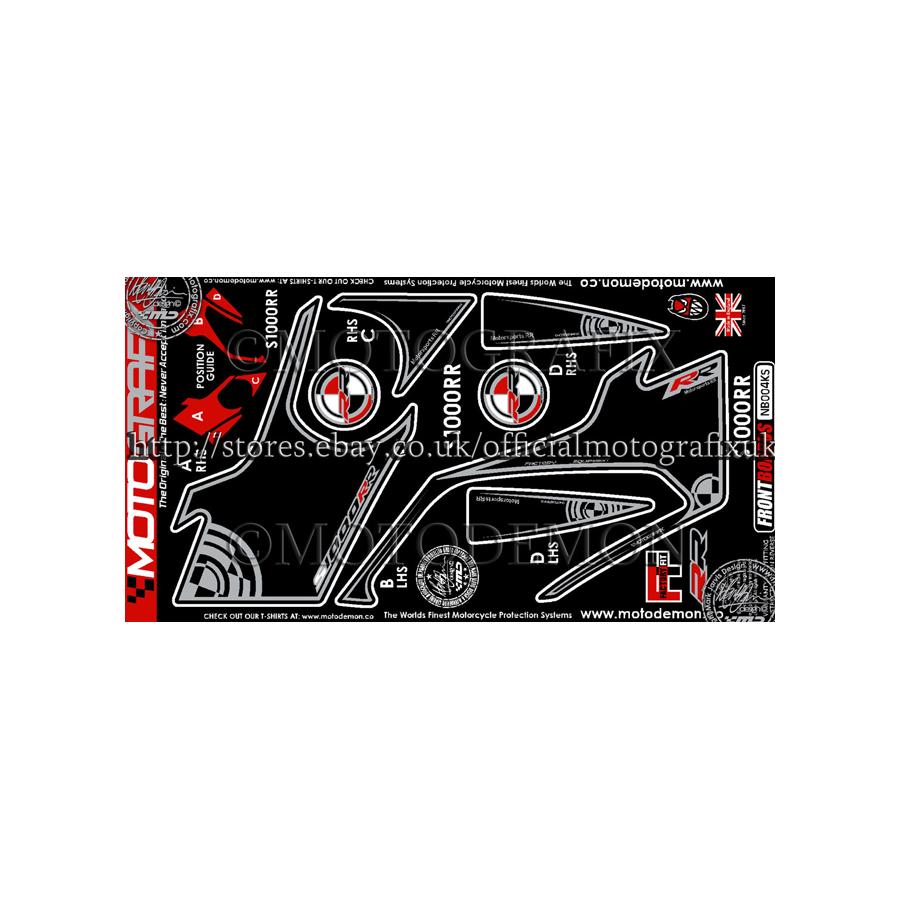 モトグラフィックス ボディパッド FRONT S1000RR MT-NB004KS