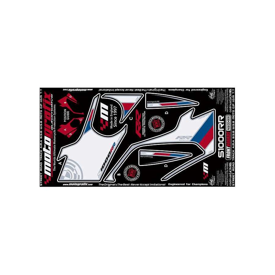 モトグラフィックス ボディパッド FRONT S1000RR MT-NB004RR