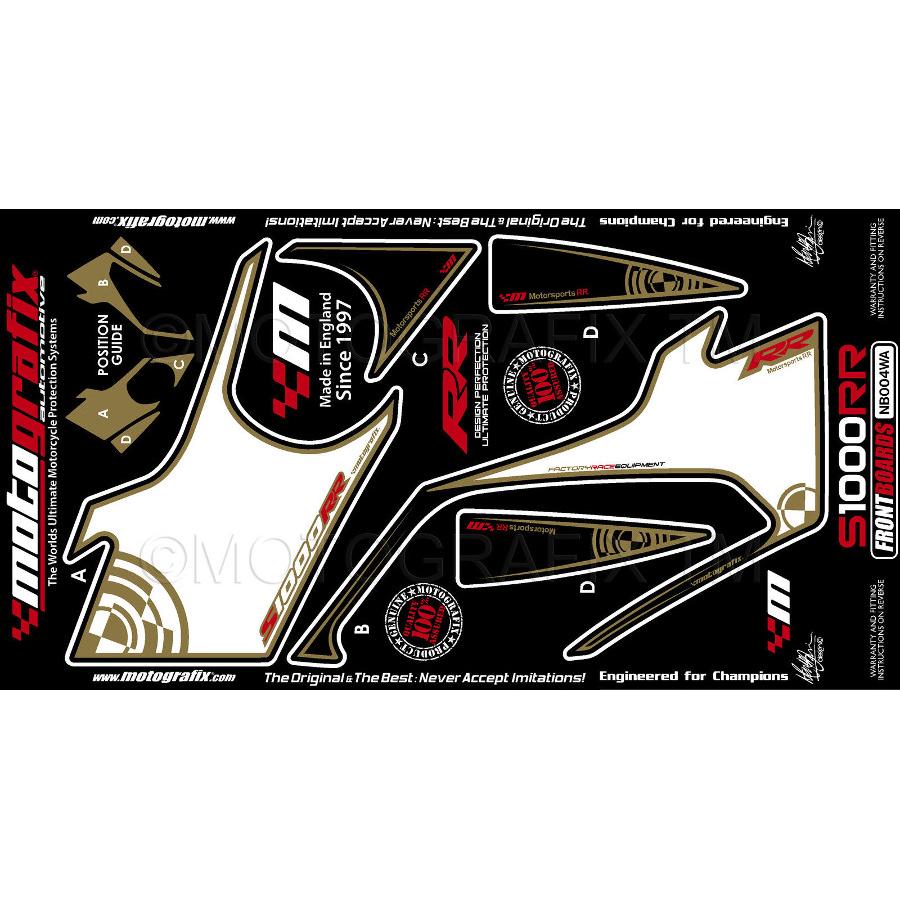 モトグラフィックス ボディパッド FRONT S1000RR MT-NB004WA