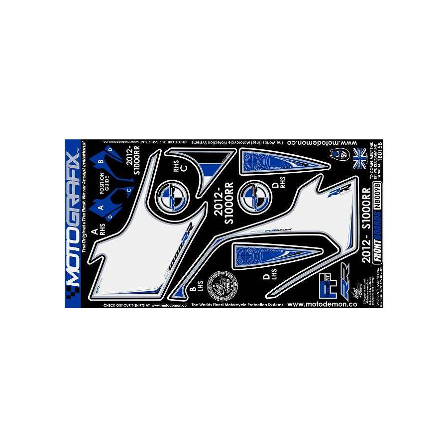 モトグラフィックス ボディパッド FRONT BMW S1000RR MT-NB009B