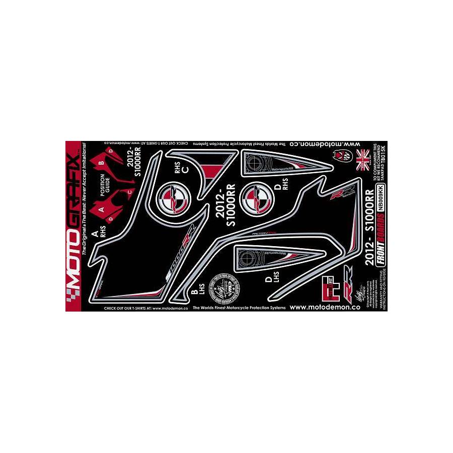 モトグラフィックス ボディパッド FRONT BMW S1000RR MT-NB009KK
