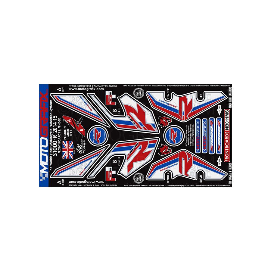 モトグラフィックス ボディパッド FRONT S1000R MT-NB011MS