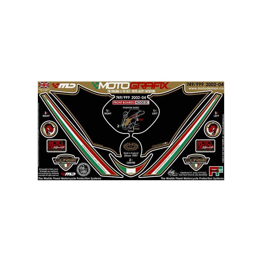 モトグラフィックス ボディパッド FRONT 749/999 MT-ND002K