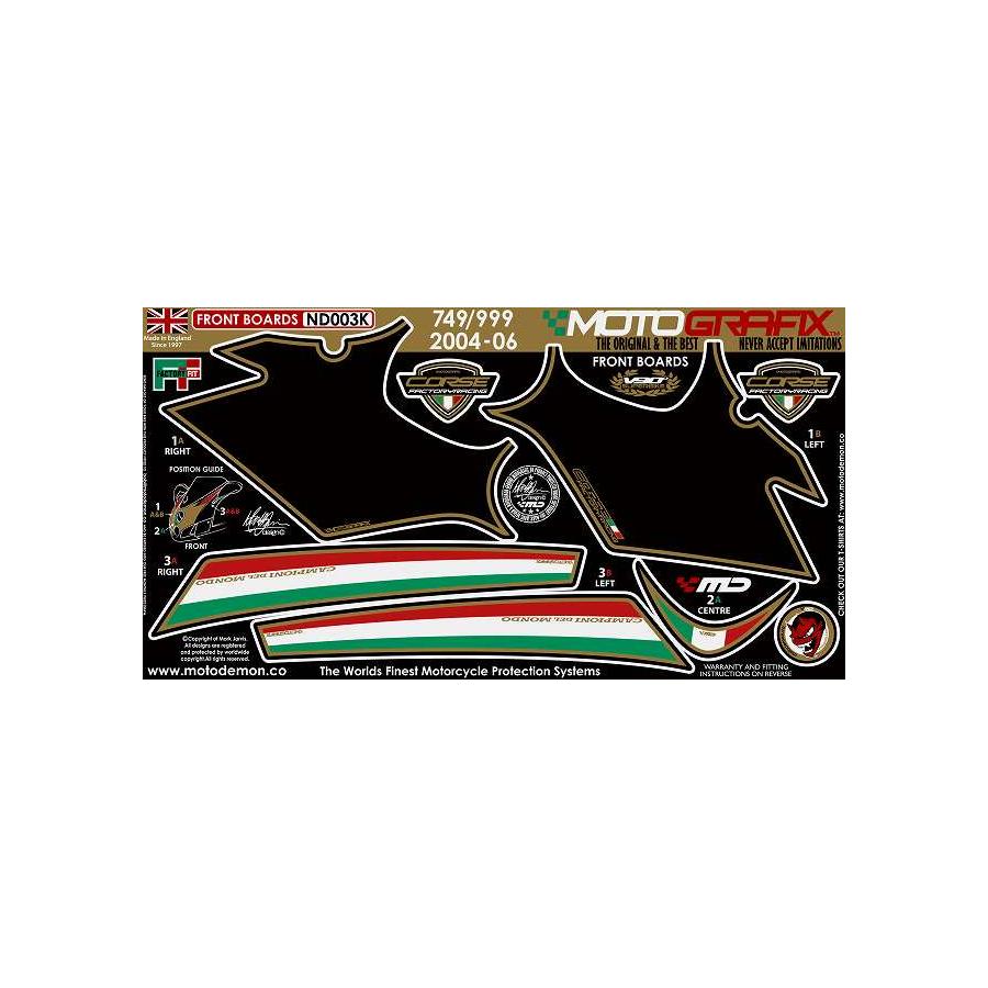 モトグラフィックス ボディパッド FRONT 749/999 MT-ND003K