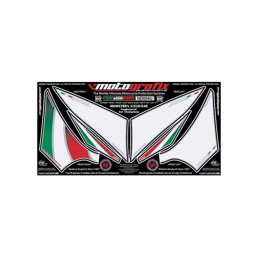 モトグラフィックス ボディパッド FRONT/REAR MONSTERS/S2/S4/S4R 93-08 MT-ND004U