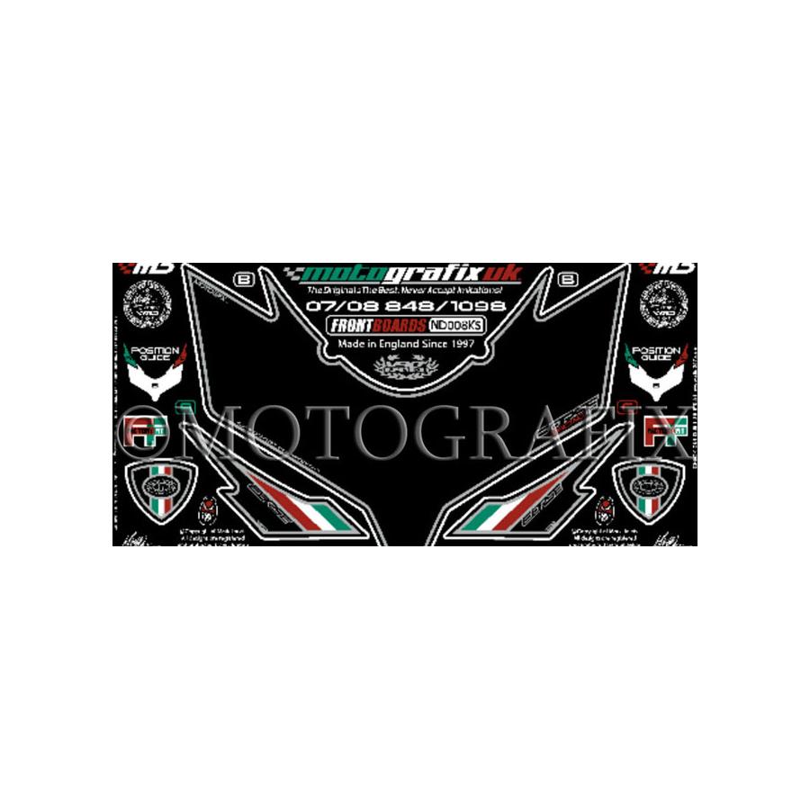 モトグラフィックス ボディパッド FRONT 848/1098/1198 MT-ND008KS