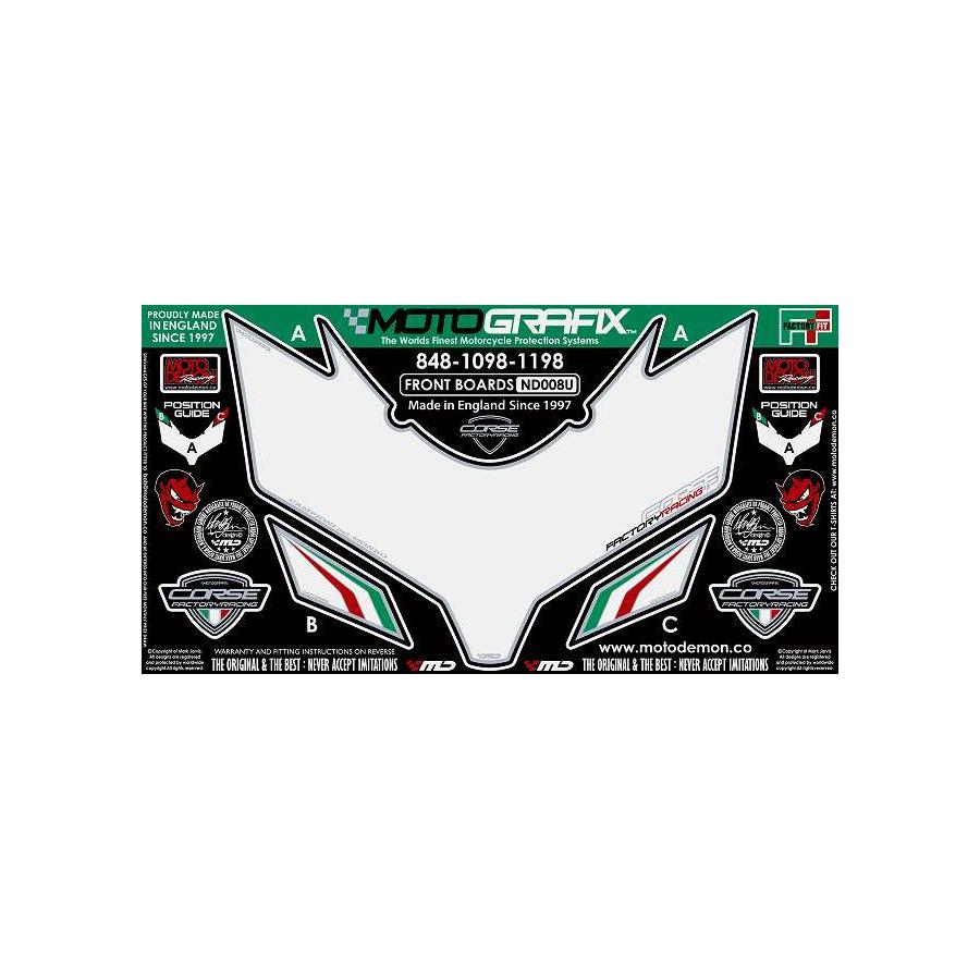 モトグラフィックス ボディパッド FRONT 848/1098/1198 MT-ND008U