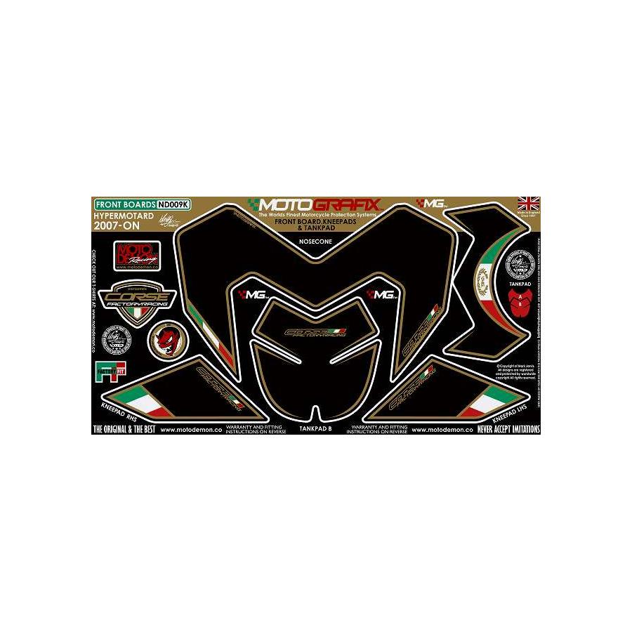 モトグラフィックス ボディパッド FRONT HYPERMOTARD MT-ND009K