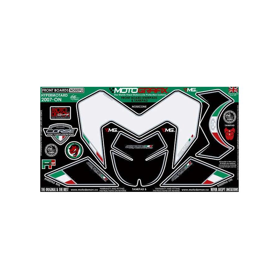 モトグラフィックス ボディパッド FRONT HYPERMOTARD MT-ND009U